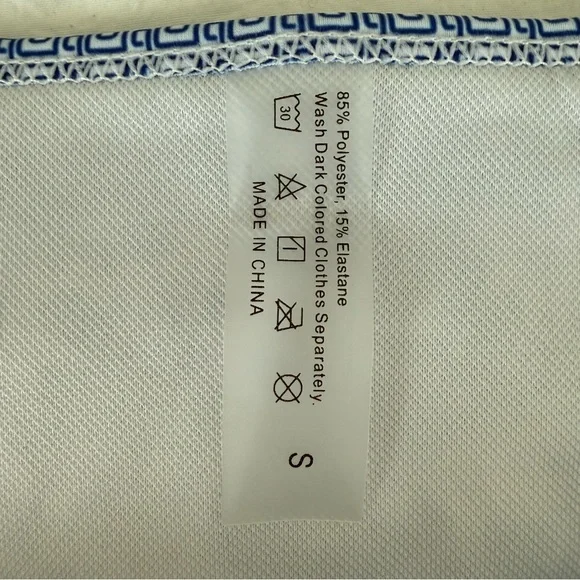 Blue and White Floral Bikini Set - Picture 3 of 4